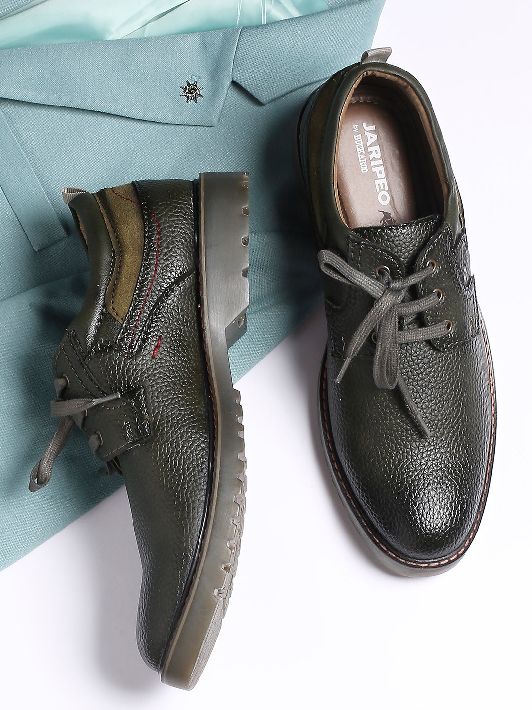 Jaripeo Vegan Leather Casual Shoes for Men: STEFAN Brown