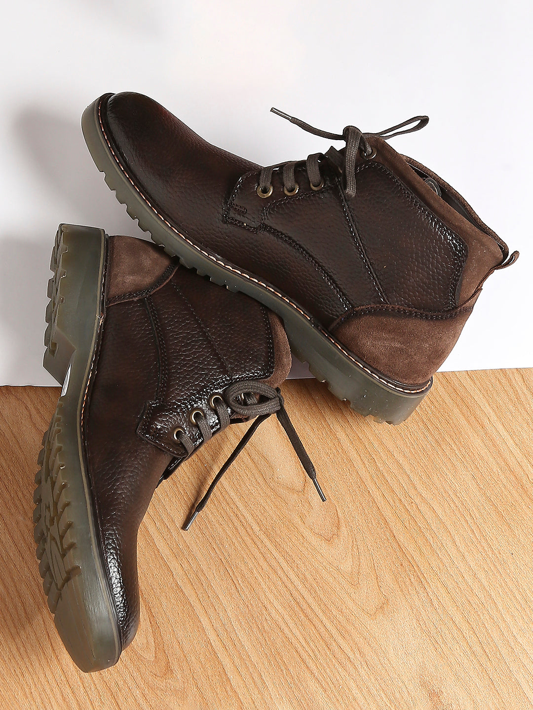 Jaripeo Vegan Leather Casual Boots for Men: VALDEMAR Brown